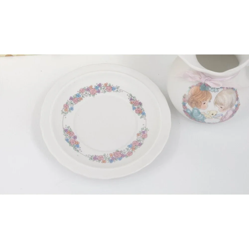Vintage Precious Moments Sharing The Gift Of Friendship Mini Pitcher Plate Box